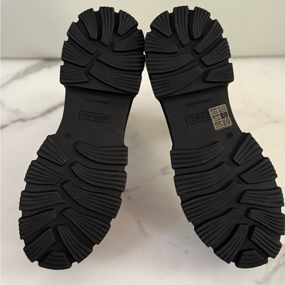 Topshop Alpha Patent Leather Croc Festival Chelsea Platform - Picture 6 of 6